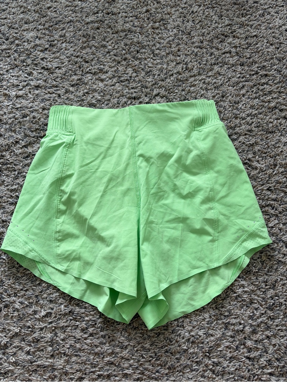 lululemon athletica Neon Green Athletic Shorts